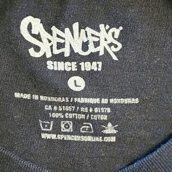 Spencer Y2k Pizza S@@t Black T-Shirt - Picture 3 of 4